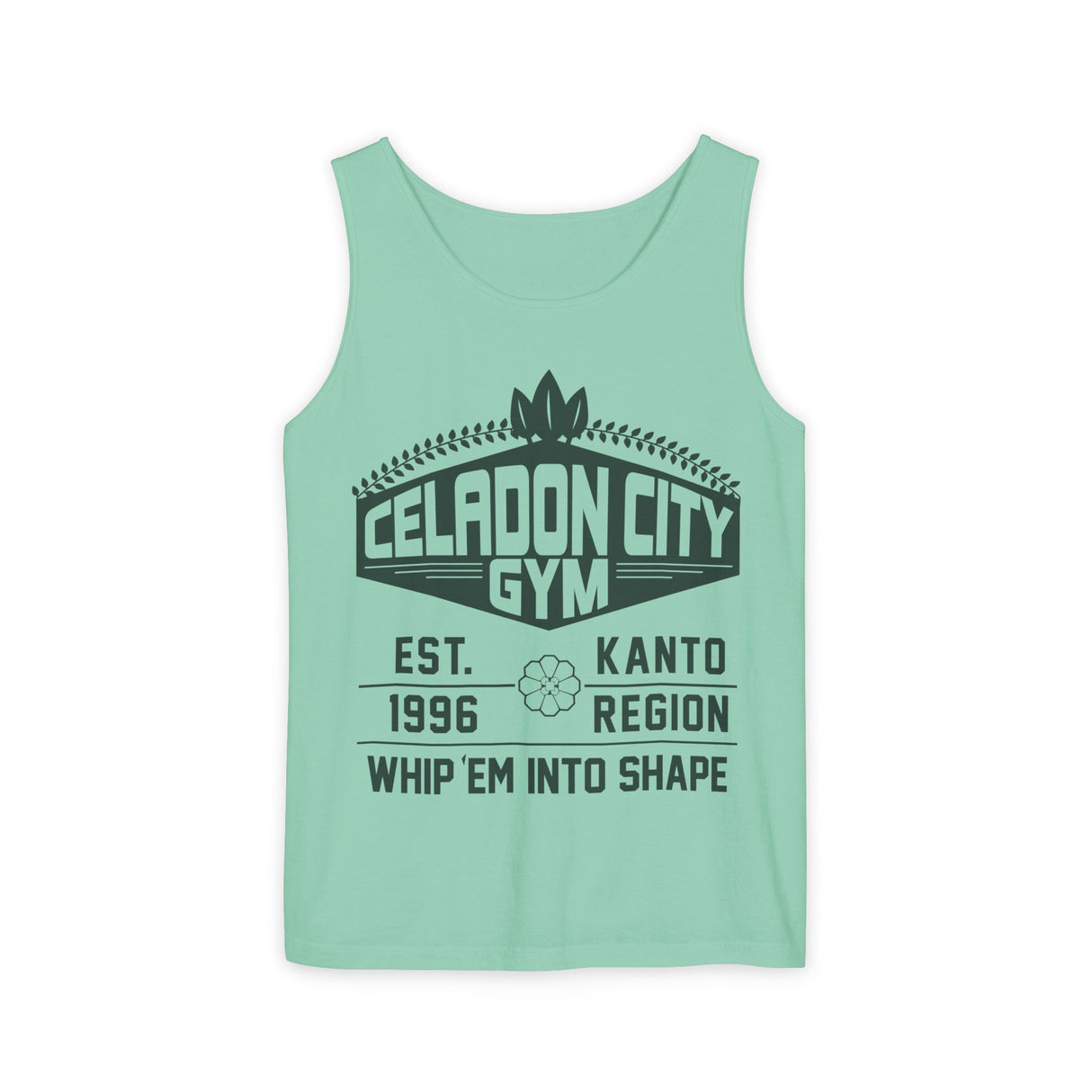 🌸 CELADON GYM TANK – “WHIP ’EM INTO SHAPE”