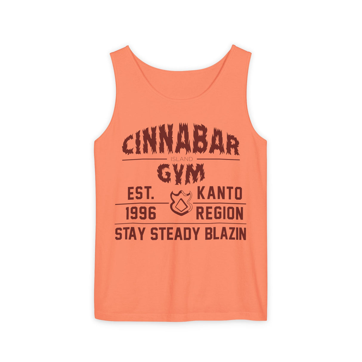 🔥 CINNABAR GYM TANK – “STAY STEADY BLAZIN”