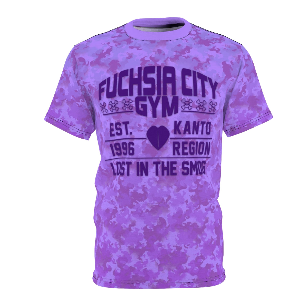 ☠️ FUCHSIA GYM TEE – “LOST IN THE SMOG”