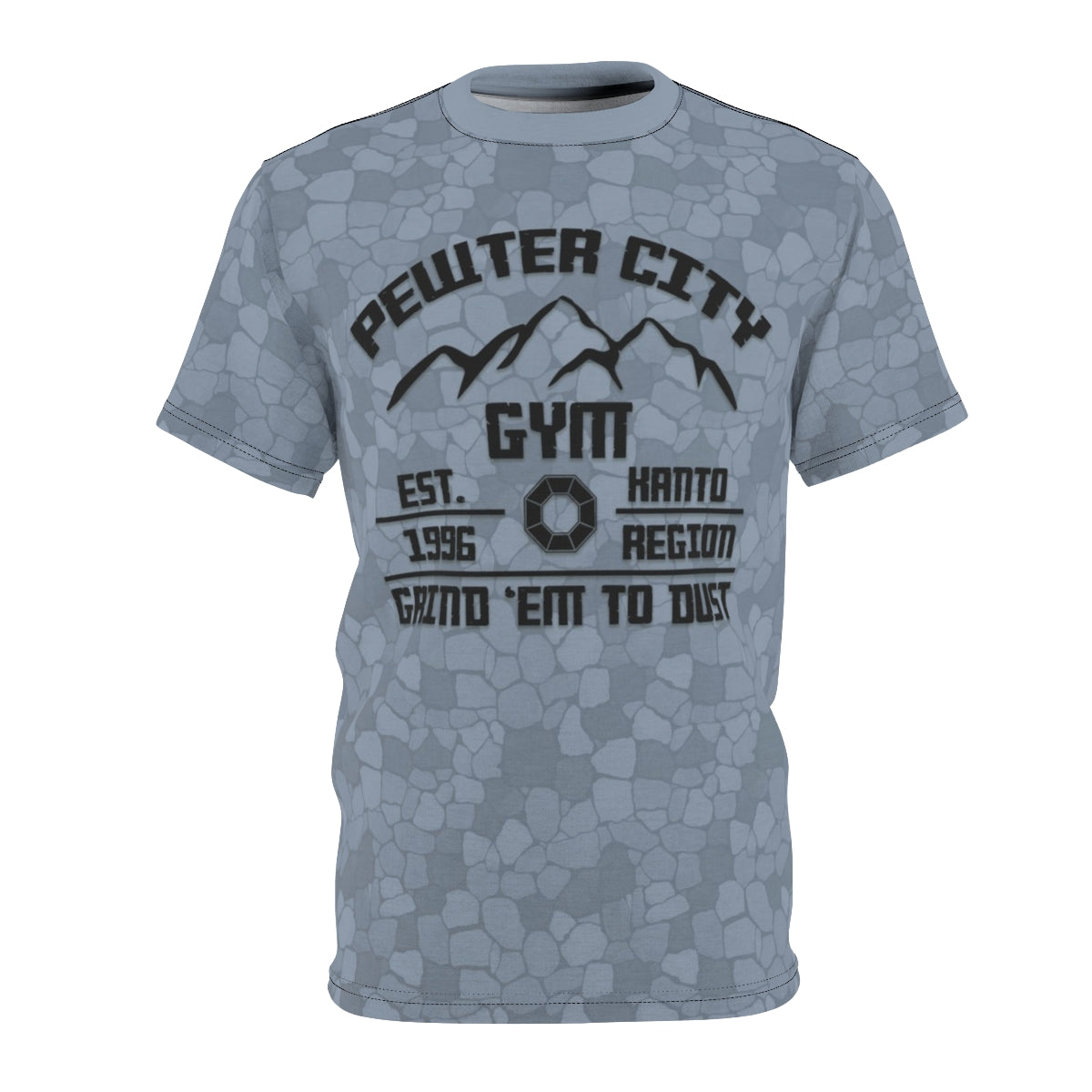 🪨 PEWTER GYM TEE – “GRIND ’EM TO DUST”