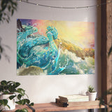 River Surges in Sunshine - Gallery-Grade Fine Art Poster