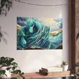 River Surges in Sunlight - Gallery-Grade Fine Art Poster