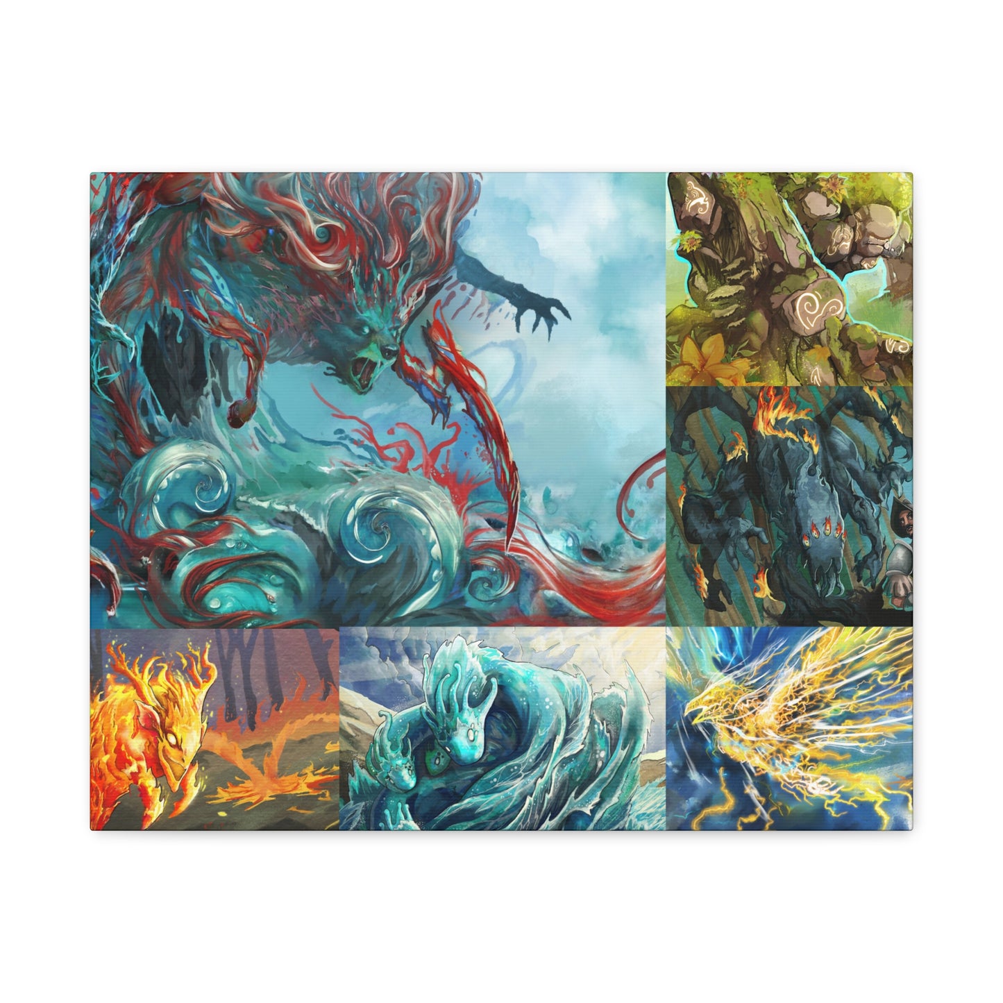 Spirit Island - Spirit Collage Canvas Print