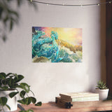 River Surges in Sunshine - Gallery-Grade Fine Art Poster