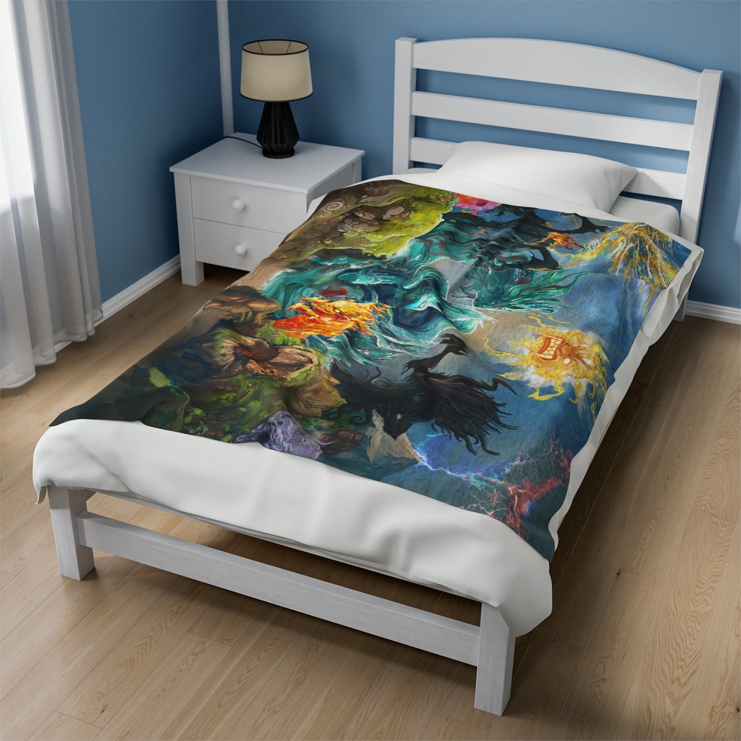 Spirit Island Splash Art - Velvet Throw Blanket