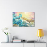 River Surges in Sunshine - Gallery Wrapped Canvas Ready to Hang