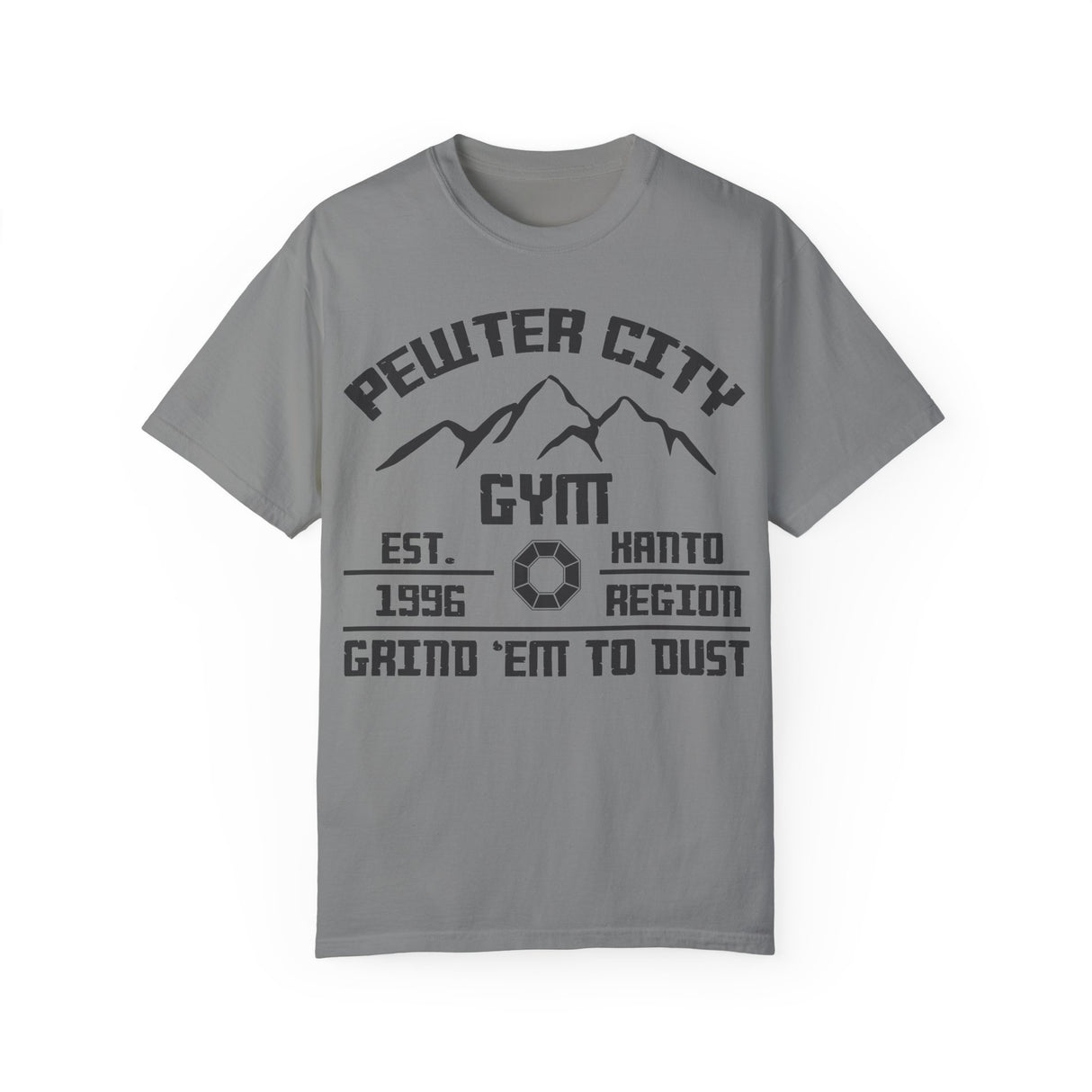 🪨 PEWTER GYM TEE – “GRIND ’EM TO DUST”