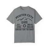 🪨 PEWTER GYM TEE – “GRIND ’EM TO DUST”