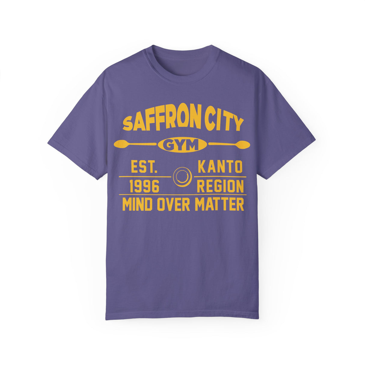 💜 SAFFRON GYM TEE – “MIND OVER MATTER”