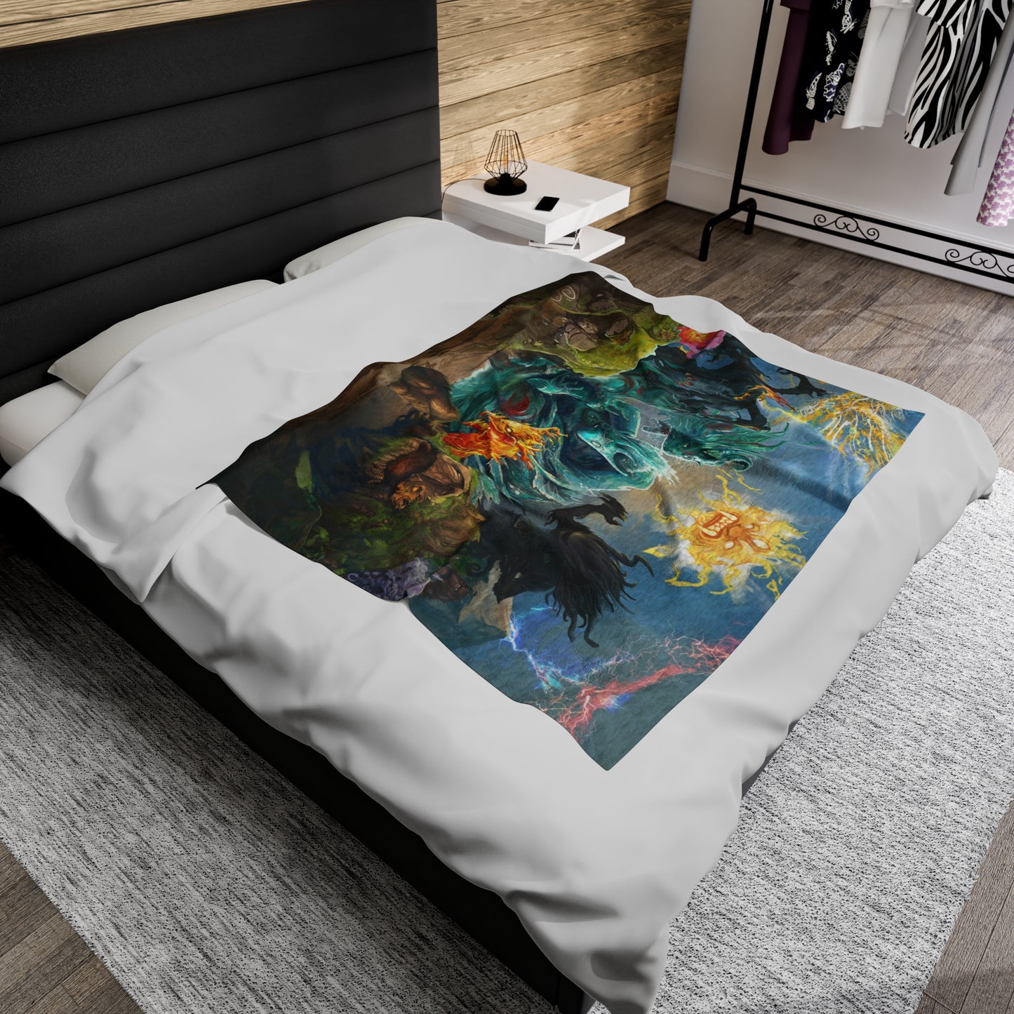 Spirit Island Splash Art - Velvet Throw Blanket