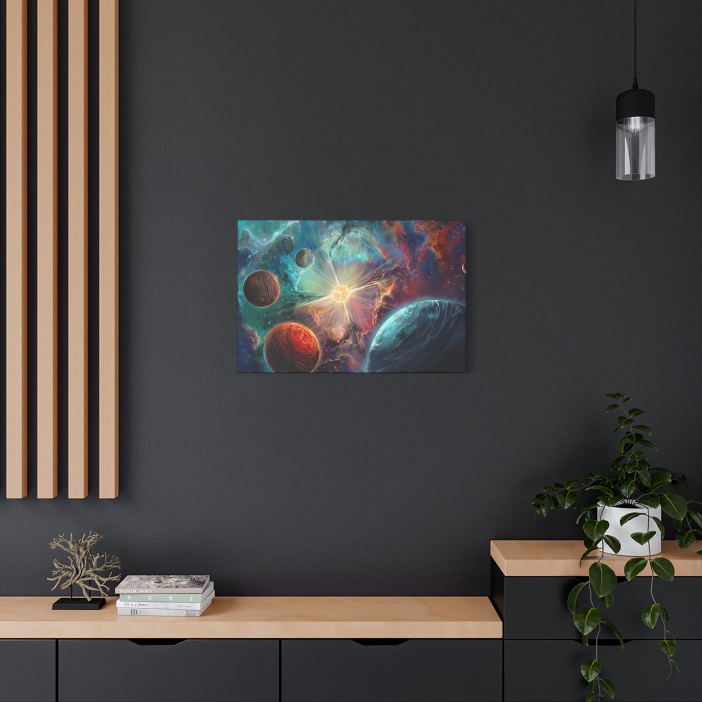 Exoplanets Cosmic Canvas Art | Stretched & Ready to Hang