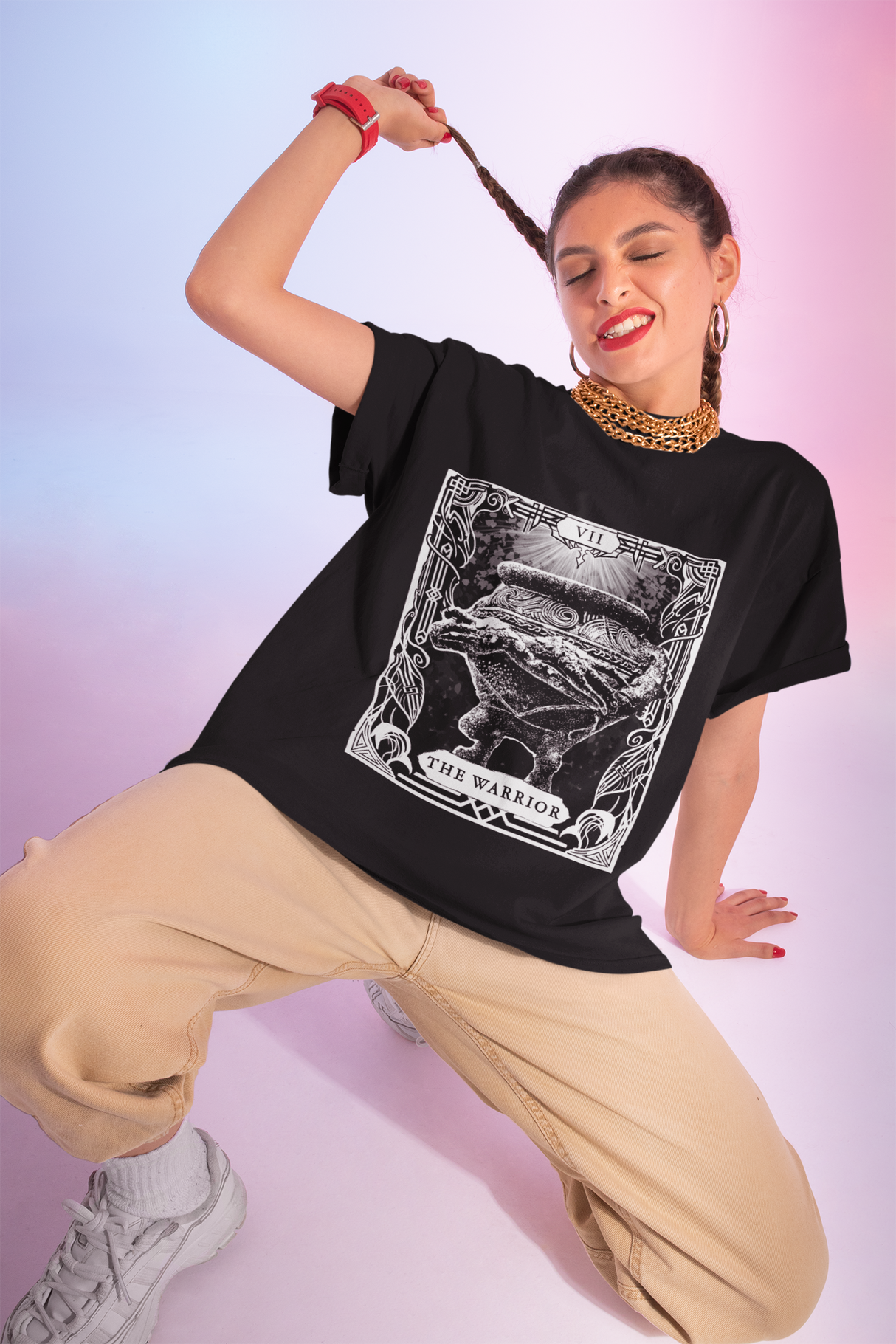 Iron Fist Alexander - Warrior Tarot T-shirt