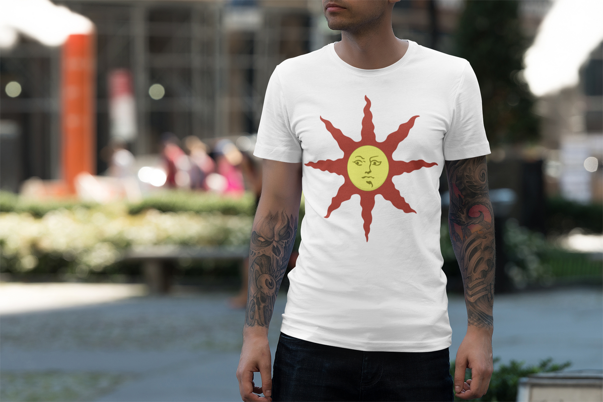 SOLAIRE’S SUN SYMBOL TEE – EMBLAZONED IN GLORY!