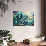 River Surges in Sunlight - Gallery-Grade Fine Art Poster