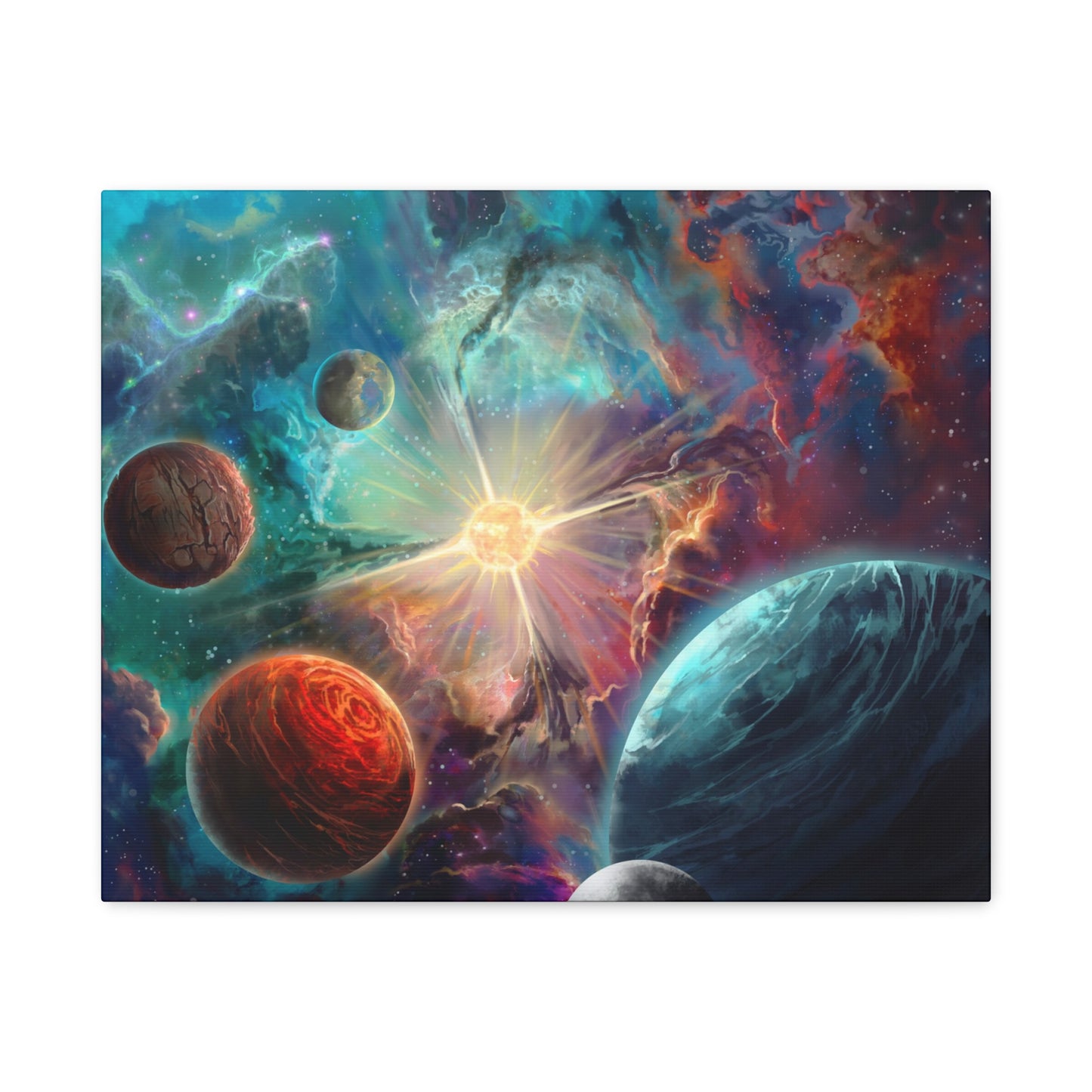 Exoplanets Cosmic Canvas Art | Stretched & Ready to Hang