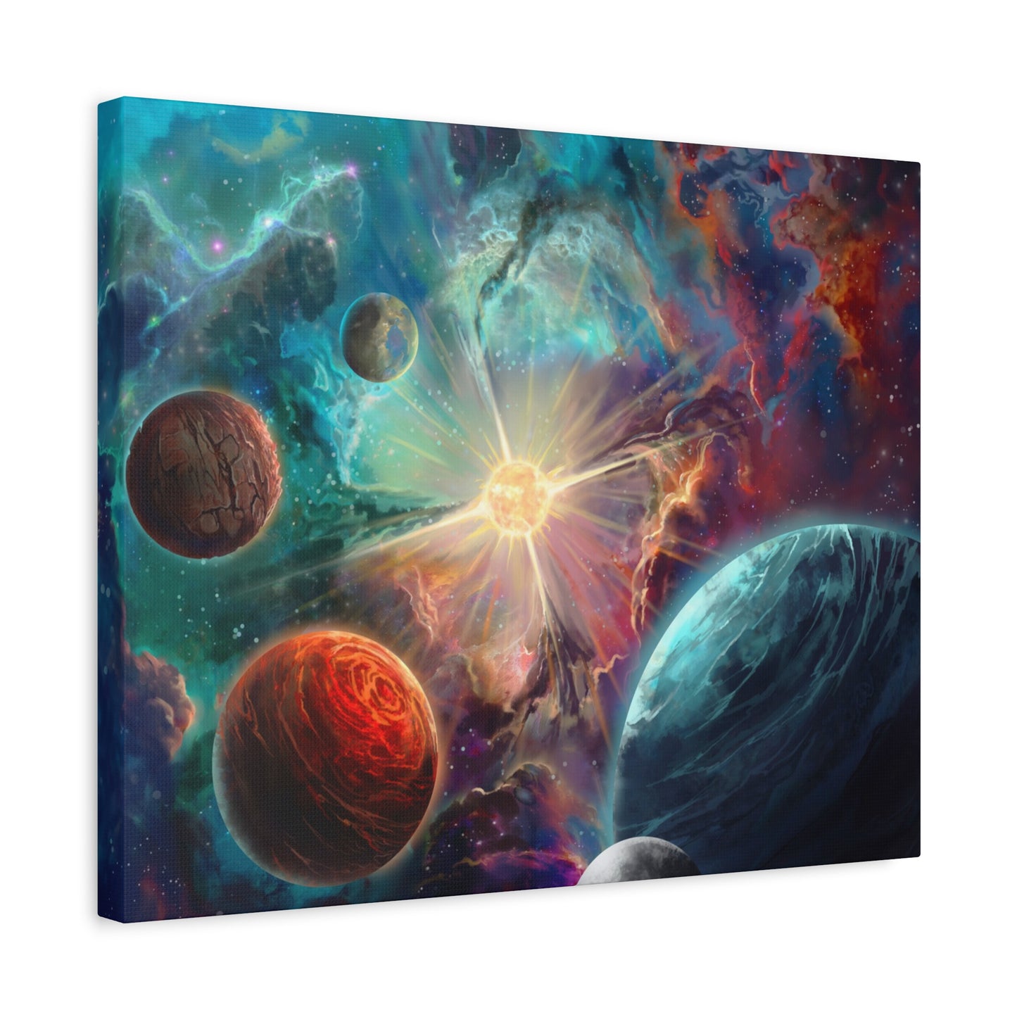 Exoplanets Cosmic Canvas Art | Stretched & Ready to Hang