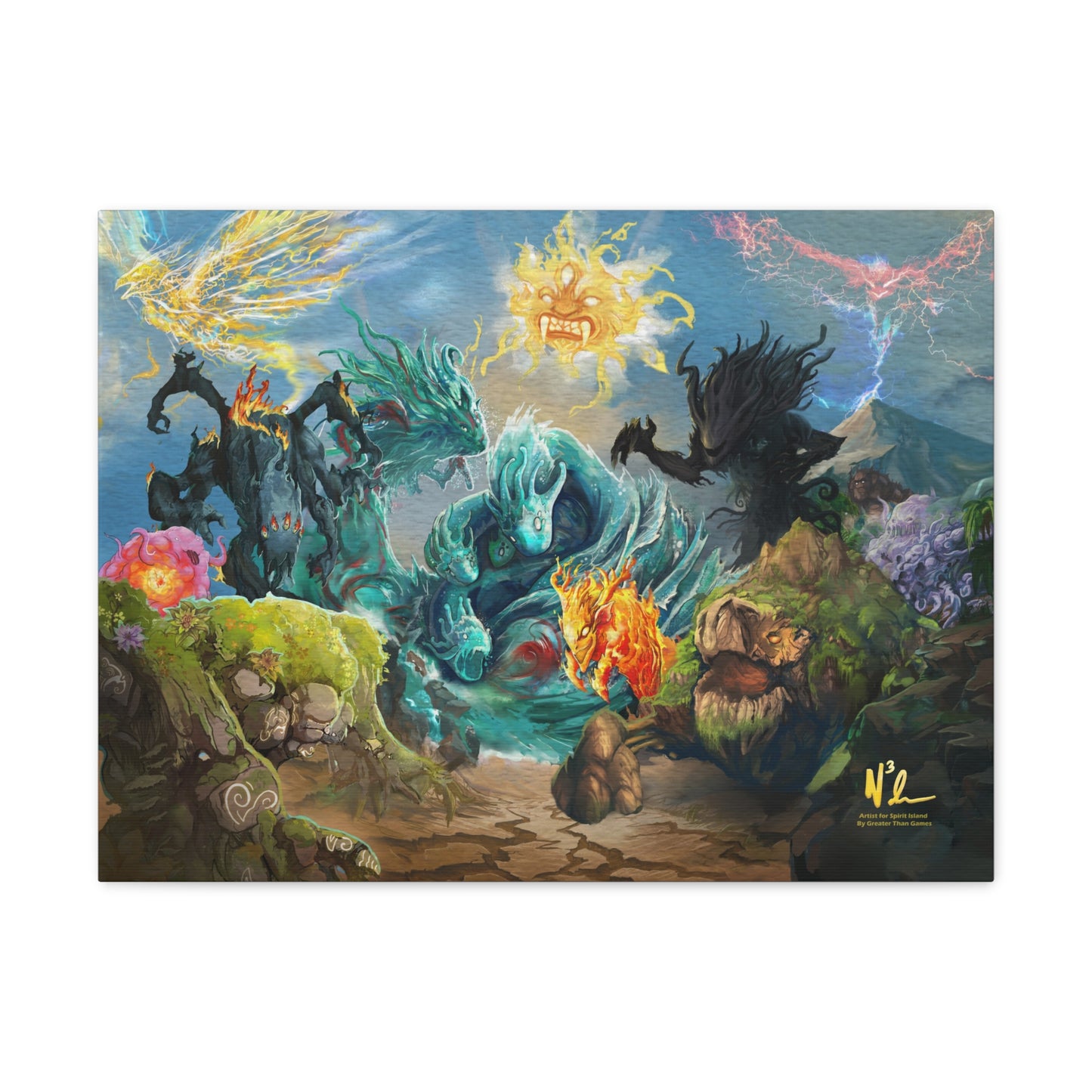 Spirit Island Splash Art - Limited Edition Canvas