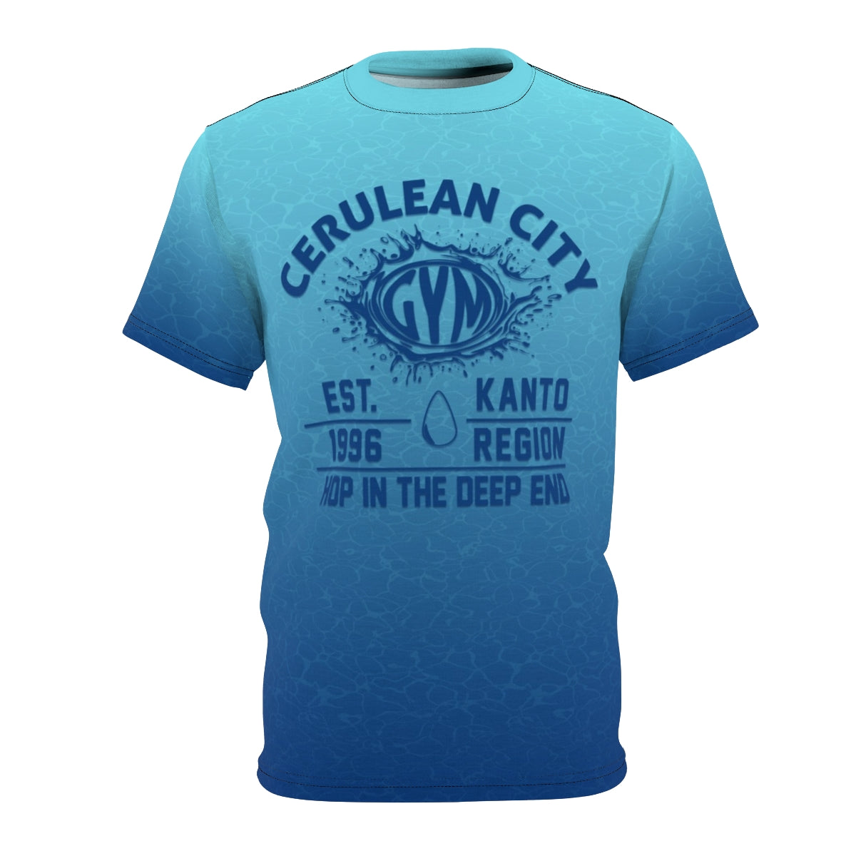 💧 CERULEAN GYM TEE – “HOP IN THE DEEP END”