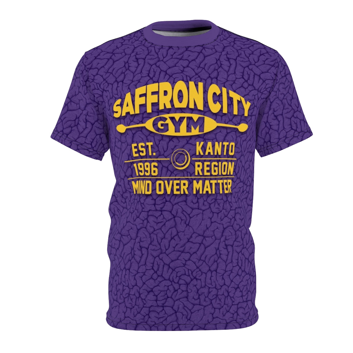💜 SAFFRON GYM TEE – “MIND OVER MATTER”