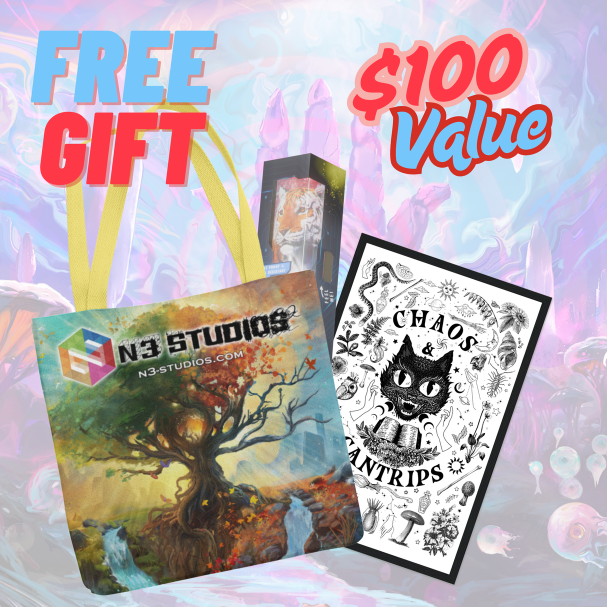 🎁 FREE Deskmat Tote Bundle (100% off)