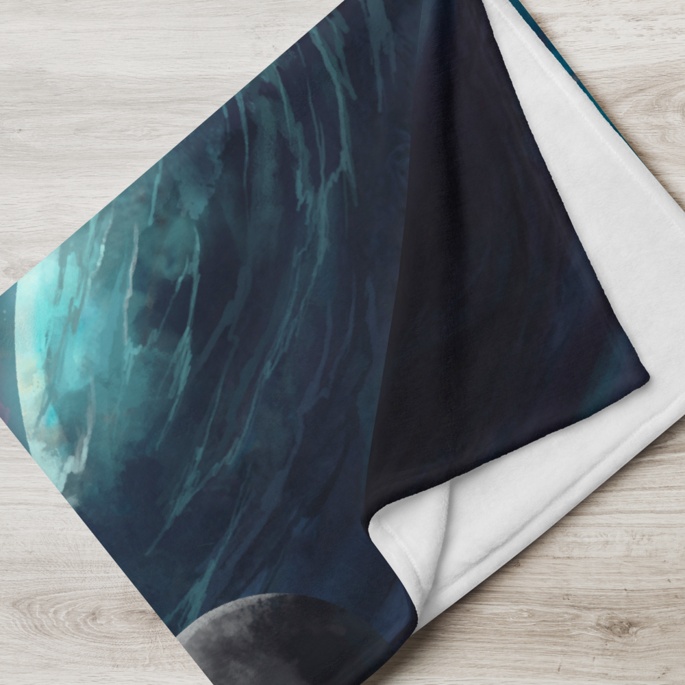 Exoplanets - Vibrant Throw Blanket